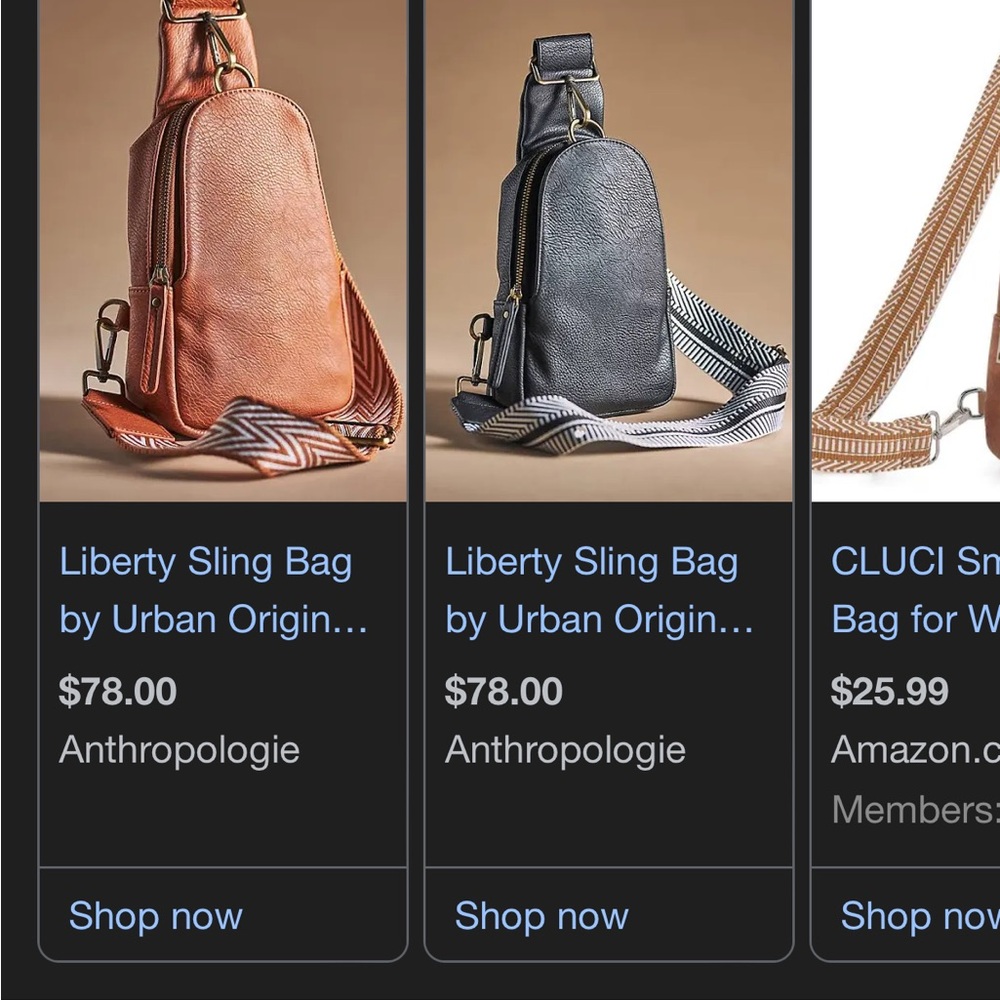 Anthropology Liberty Sling Bag - Picture 2 of 6
